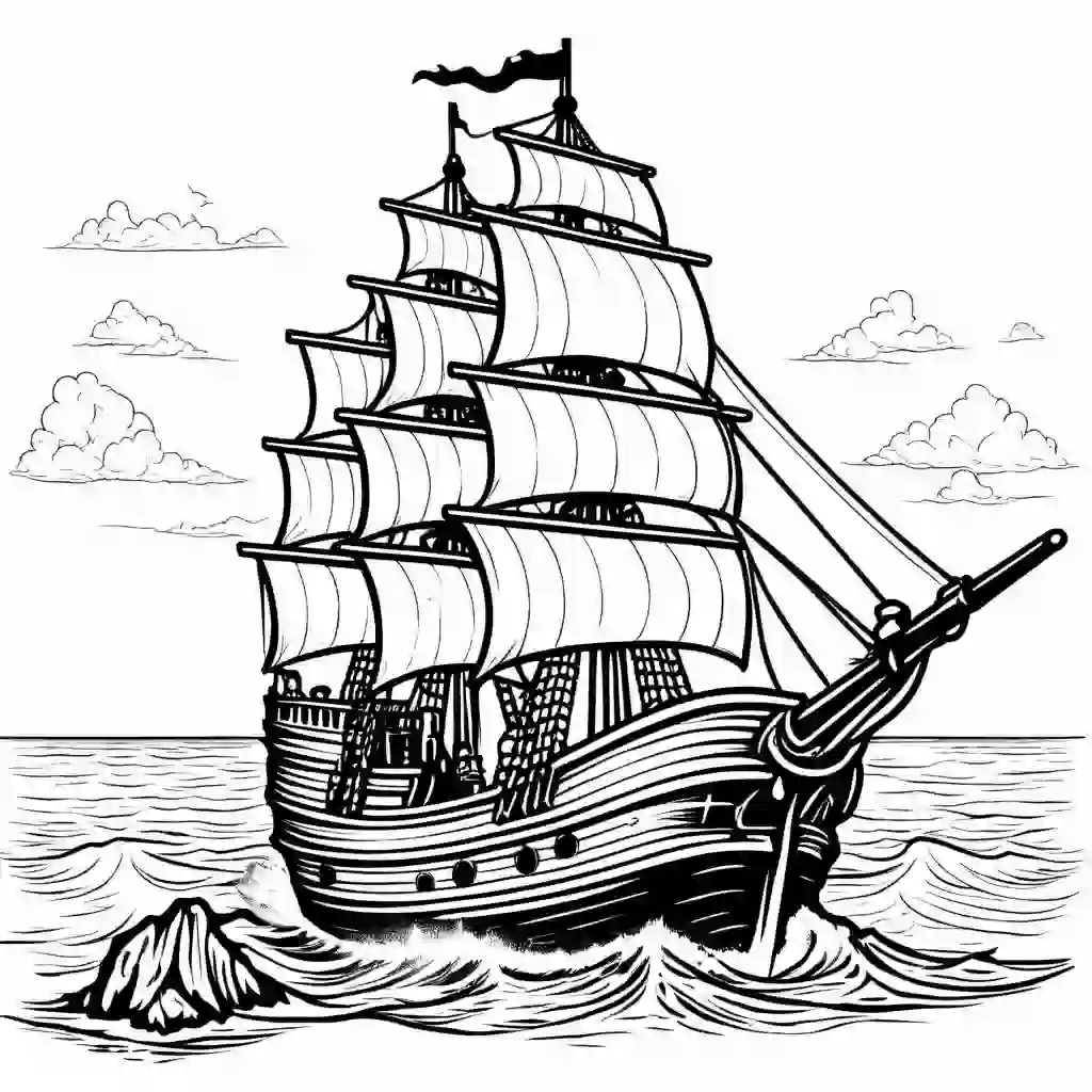 Pirate's Cove coloring pages